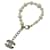CHANEL Bracciale di perle in metallo Bianco CC Auth yk5644  ref.771757