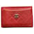 Chanel Timeless Classique card wallet Red Leather  ref.771860