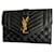 Kate Monogramme Saint Laurent cartera con monograma Negro Cuero  ref.771869