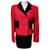 CHANTAL THOMASS VESTE COUTURE LAINE CAPITAINE 4 BOUTONS  T 42/44 Rouge  ref.771891