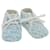 Hermès HERMES Animal Illustration Chaussures bébé coton Bleu clair Blanc Auth jk3027  ref.772055