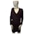 Vestido suéter de alpaca Catherine Malandrino Roxo escuro Lã  ref.772164