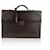 Loewe Brown Textured Leather Briefcase Work Business Bag  ref.772185