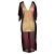 ANTIK BATIK ON KLEID KLEID VOILE MESH BUTTERFLIES TM OR 36/40 Schokolade - Ansicht 2
