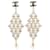 NEW CHANEL EARRINGS CC LOGO AND LOSANGE PEARLS GOLD METAL GOLD EARRING Golden  ref.772431