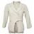 CHANEL lined-BREASTED JACKET S42899V31302 40 M IN TWEED WITH CC JACKET BROOCH Cream  ref.772460
