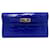 Hermès NEW HERMES KELLY WALLET ALIGATOR LEATHER MISSISSIPI BLUE CROCO WALLET Exotic leather  ref.772490