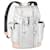 NEW LOUIS VUITTON CHRISTOPHER MONOGRAM MIROR SILVER BACKPACK BACKPACK Silvery Leather  ref.772532