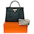 Hermès Splendid Hermes Kelly handbag 32 II reversed in Cypress Green Taurillon Clémence leather  ref.773191