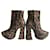 Vivienne Westwood botas de tornozelo Estampa de leopardo Couro  ref.773194