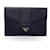 Yves Saint Laurent Vintage Black Leather Clutch Bag Handbag  ref.773344