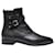 Jimmy Choo Mitchell Ankle Boots in Black calf leather Leather Pony-style calfskin  ref.773768