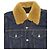 Giubbotto Sandro in Denim con collo shearling in cotone blu - vista 3
