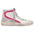 Golden Goose Sneakers Slide in Pelle Bianca/Multicolore Bianco  ref.773843