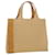 Céline CELINE Macadam Canvas Hand Bag PVC Leather Beige Auth 34591  ref.774231