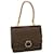 Céline CELINE Macadam Canvas Hand Bag PVC Leather Brown Auth 34613  ref.774343