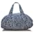 Chanel Coco x Nr5 Muster-Boston-Tasche Blau Leinwand  ref.774517