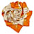 Hermès Carré Les Chevaux des Moghols Silk Scarf Orange  ref.774568