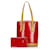 Louis Vuitton Monogram Vernis Bucket PM mit Beutel Rot  ref.774581