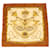 Hermès HERMES CARRE 90 PARURES DES SABLES Scarf Silk Brown Gold Auth 34562 Golden  ref.774616