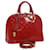 LOUIS VUITTON Monogram Vernis Alma PM Hand Bag Red M90169 LV Auth 34376 Patent leather  ref.774658