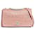 Chanel 2019 Logo-Öse Klassische Pattentasche Pink Leder  ref.774980