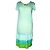 MANOUSH KLEID MINT MEDAILLON ROSE RELIEF RÜSCHEN T 40/42 Hellgrün - Ansicht 6