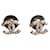 Chanel CHIP OF ORIELS CC Silvery Metal  ref.775779