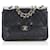 Chanel CC Quilted Double Flap Shoulder Bag Black Leather Pony-style calfskin  ref.775872