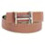Hermès H au Carre Leather Belt Brown Pony-style calfskin  ref.775887