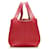 Hermès Clemence Picotin Lock 26 Red Leather Pony-style calfskin  ref.775893