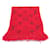 Louis Vuitton Logomania Schal aus Wolle und Seide M72432 Rot Leinwand  ref.775897