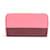 Céline Brieftasche aus zweifarbigem Leder mit umlaufendem Reißverschluss Pink Kalbähnliches Kalb  ref.776001