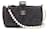 Chanel Bolso para teléfono acolchado con cadena de perlas Negro Piel de cordero  ref.776007