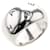 Chanel Anello con logo bombato Argento Argento Metallo  ref.776019