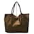TIFFANY & CO. Reversible Leather Tote Bag Brown Bronze Suede  ref.776438