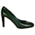 Sergio Rossi Rounded Toe Patent Pumps Green  ref.776535