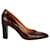 Décolleté brogue in vernice Hermès Bordò  - vista 1