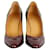 Décolleté brogue in vernice Hermès Bordò  - vista 2