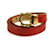 LOUIS VUITTON Bracelet Triple Tour Pomme Vernis Rouge Multi Wrap matériel doré Cuir  ref.776748
