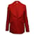 Zadig & Voltaire Shawl Collar Date Blazer in Poppy Red Gabardine Polyester  ref.776833