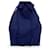 Yves Saint Laurent Borsa vintage con coulisse a spalla in raso blu Bordò  ref.776840