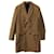 Ami Paris AMI Double-Breasted Overcoat in Brown Wool  ref.776890