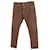 Brunello Cucinelli Pantalones de corte tradicional en denim de algodón marrón Castaño  ref.776896