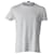 Camiseta listrada Hugo Boss Tessler Slim-Fit em camisa de algodão branco e azul claro  ref.776943