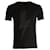 T-shirt con stampa tono su tono Neil Barrett Thunderbolt in cotone nero  ref.776945