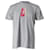 Camiseta de manga curta com estampa de telefone público Supreme em algodão cinza  ref.776993