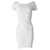 Dsquared2 Mini Bodycon Dress in White Viscose Cellulose fibre  ref.777000