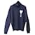 Autre Marque Suéter clásico con cuello vuelto Ami Paris en lana azul marino  ref.777024