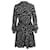 Kate Spade – Langärmliges, gepunktetes Kleid aus schwarzer Seide  ref.777041
